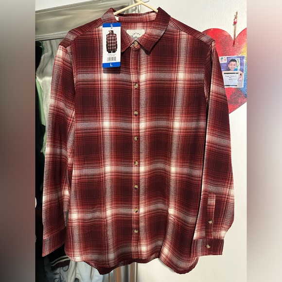 NWT Jach's Girlfriend Ladies' Flannel Shirt - Picture 4 of 4